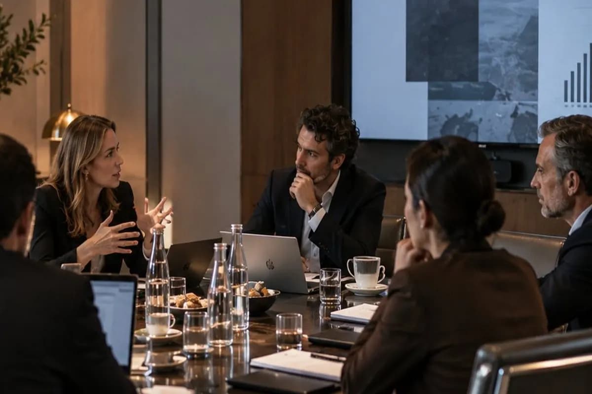 Riunione del board attorno a un tavolo